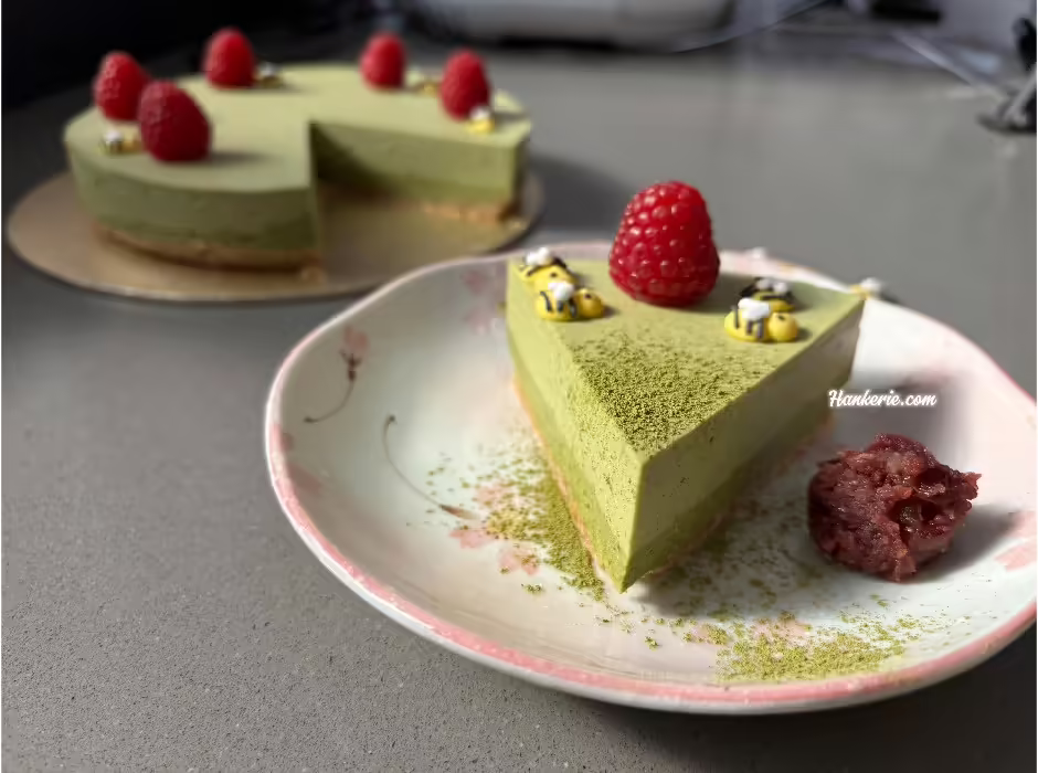 No bake matcha green tea cheese cake