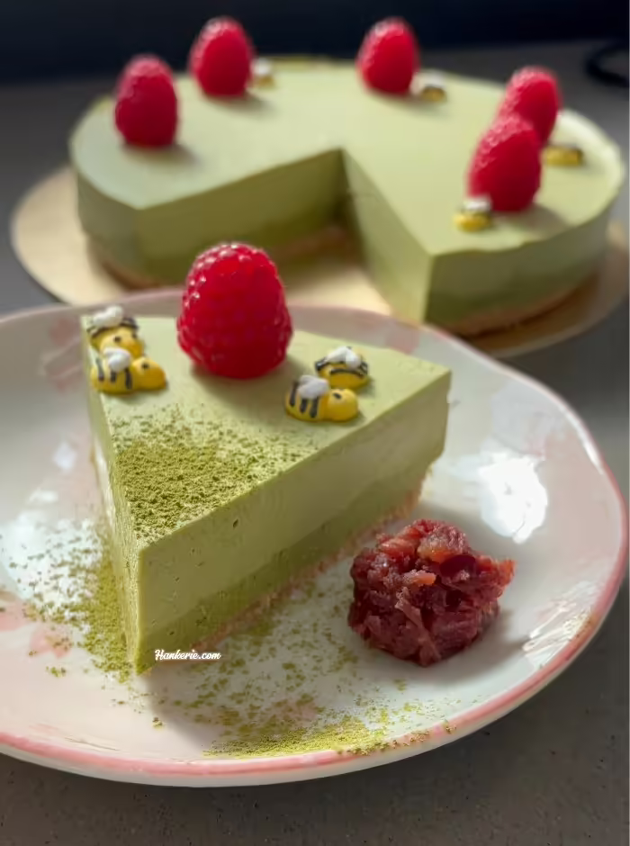 No bake matcha green tea cheese cake