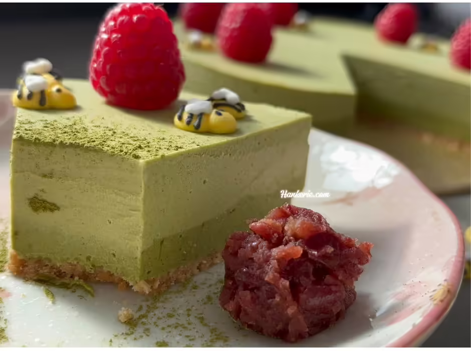 No bake matcha green tea cheese cake