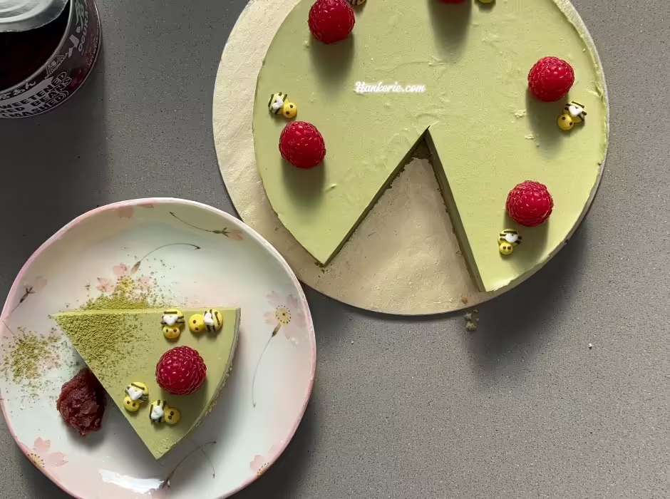 No bake matcha green tea cheese cake