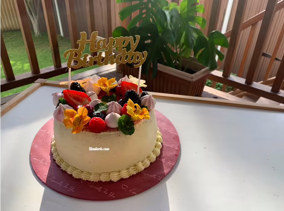 How to Make a Bakery-Style Pandan Chiffon Birthday Cake 3 Pandan birthday cake 2 jpeg